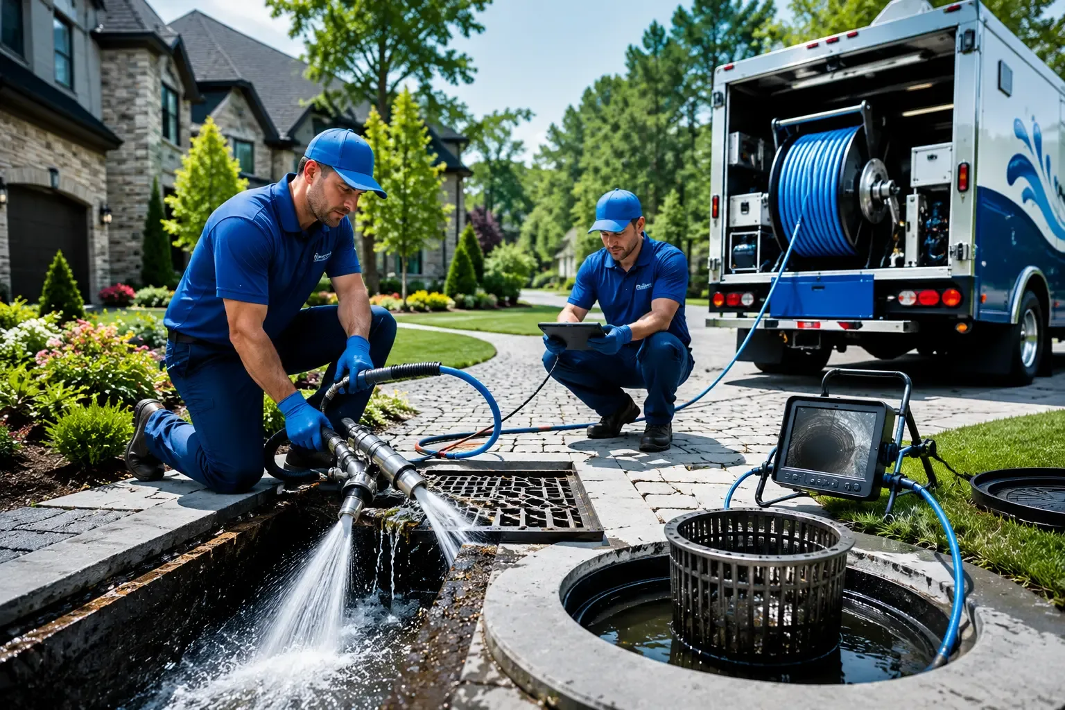 Local outdoor drain cleaning professionals in Warfield, KY